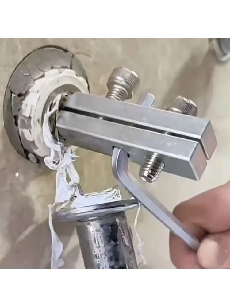 Bathroom Tools Broken Wire Extractor Threading Tools Tap and Screw Remover Water-Tap Angle Valve Repair for 4/6 Points