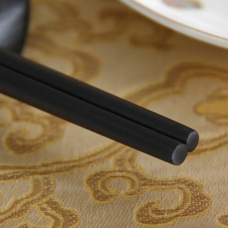 10 Pairs of Chopsticks As Gifts Luxurious Ebony Wooden Chinese Chopsticks Wholesale Durable Household Kitchen and All for Food