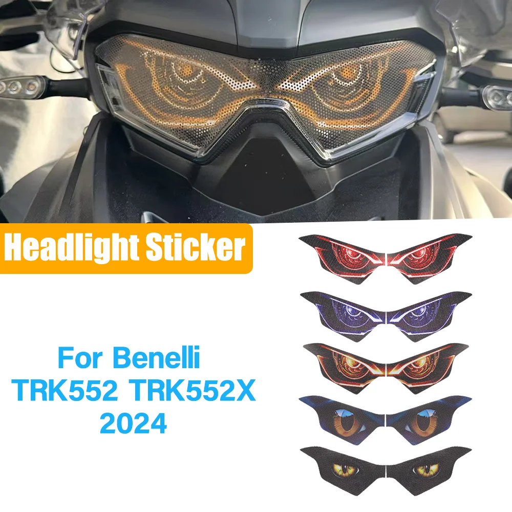 

Наклейки на защиту фар мотоцикла, аксессуары для Benelli TRK552 TRK552X TRK 552 552X 2024, наклейки на фару