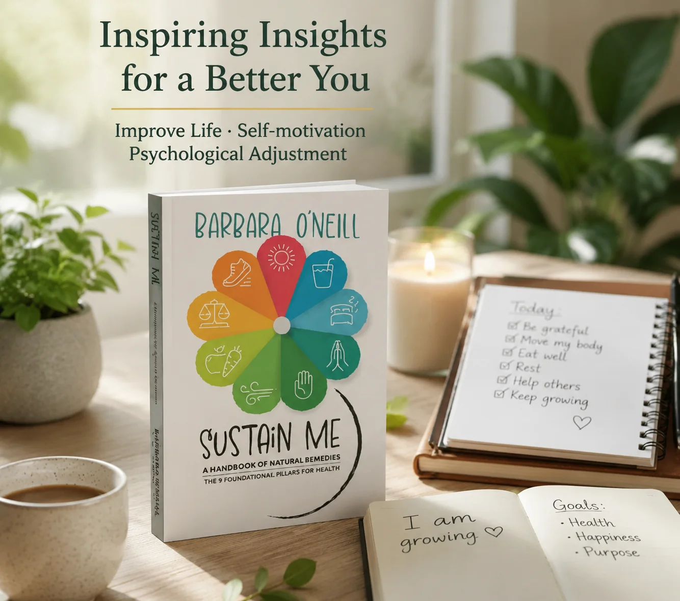 Sustain Me by Barbara O'Neill – 25 Inspiring Insights for Life Improvement, Self-Motivation & Personal Growth