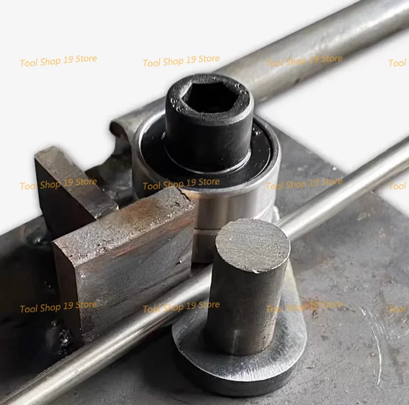 Imagem -04 - Dobrador Manual de Barra de Aço 18 mm Portátil Construção Máquina de Dobra Ferramenta de Vergalhão Haste Deformada Máquina Dobrável