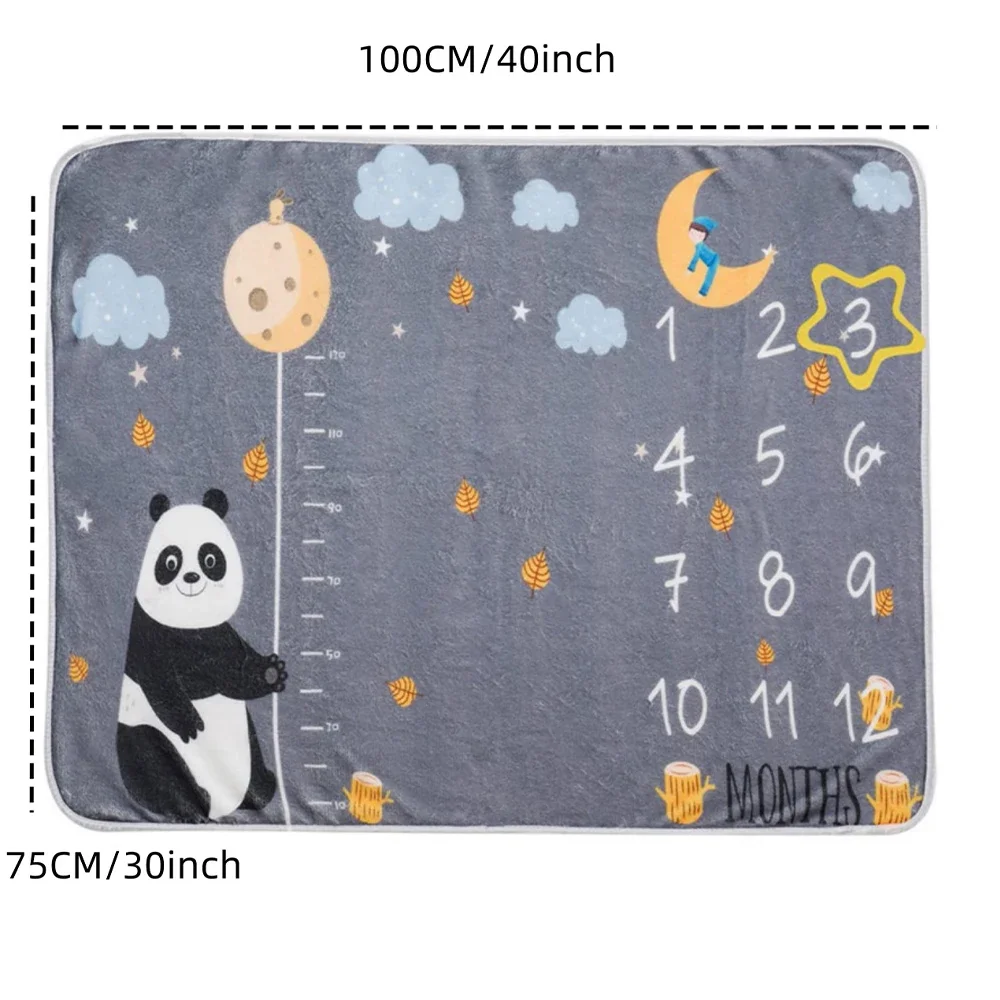 VIKAMA الطفل النمو الشهري معلم بطانية الوليد التقويم مخطط النمو 100 يوم الذكرى صور الدعائم بطانية