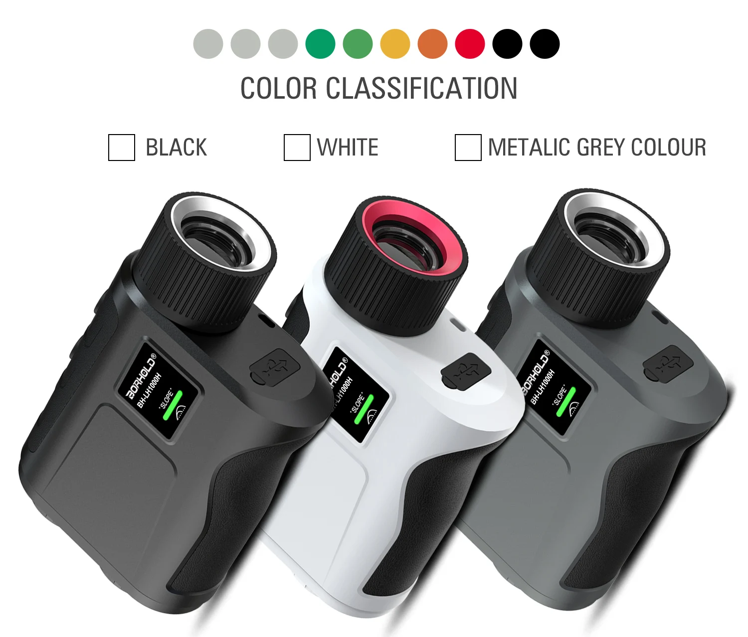 Professional Golf Laser Rangefinder 7.0x Magnification 30 Measuring Angle CLASS 1 Laser Safety 905nm 95% Transmittance IP54