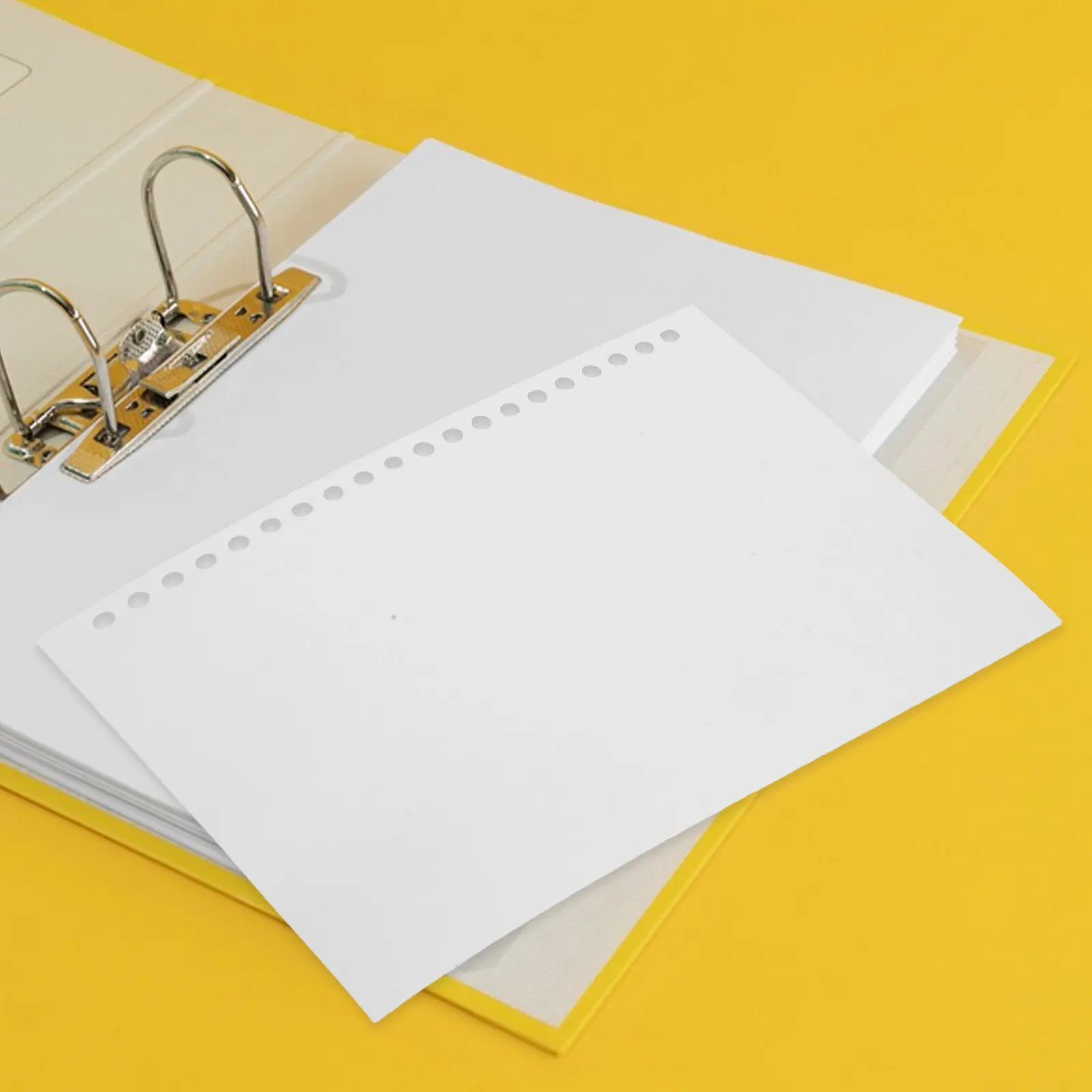 100Pcs Double Sided Refillable Sticker Album Pages A5 Release Paper Binder Inserts for Scrapbooking Planner Organizer Storage