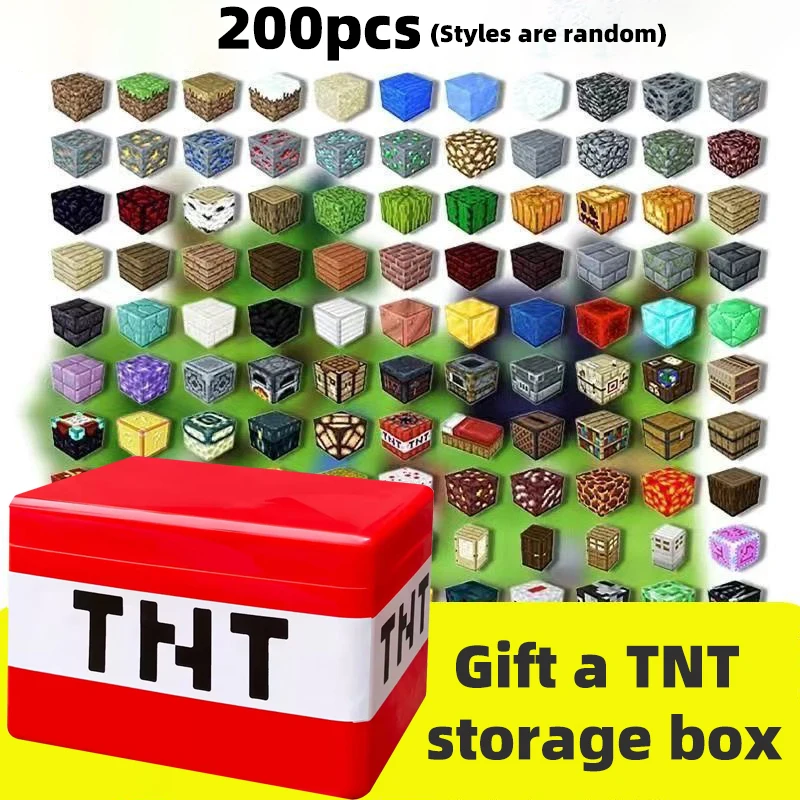 TNT bouwsteen opbergdoos, magnetische bouwstenen speelgoed, bouwsteenset, doe-het-zelf-montage speelgoedbouwstenen voor kinderen,