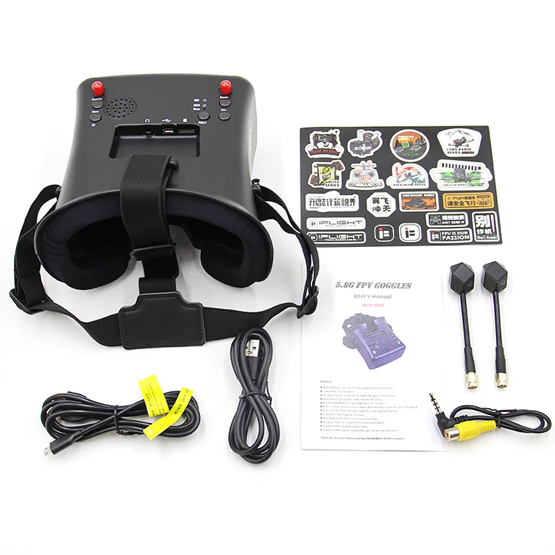 iFlight Yifei المبتدئ DVR سماعة نظارات الفيديو 5.8G التناظرية نقل الصور التصوير الجوي نظارات FPV