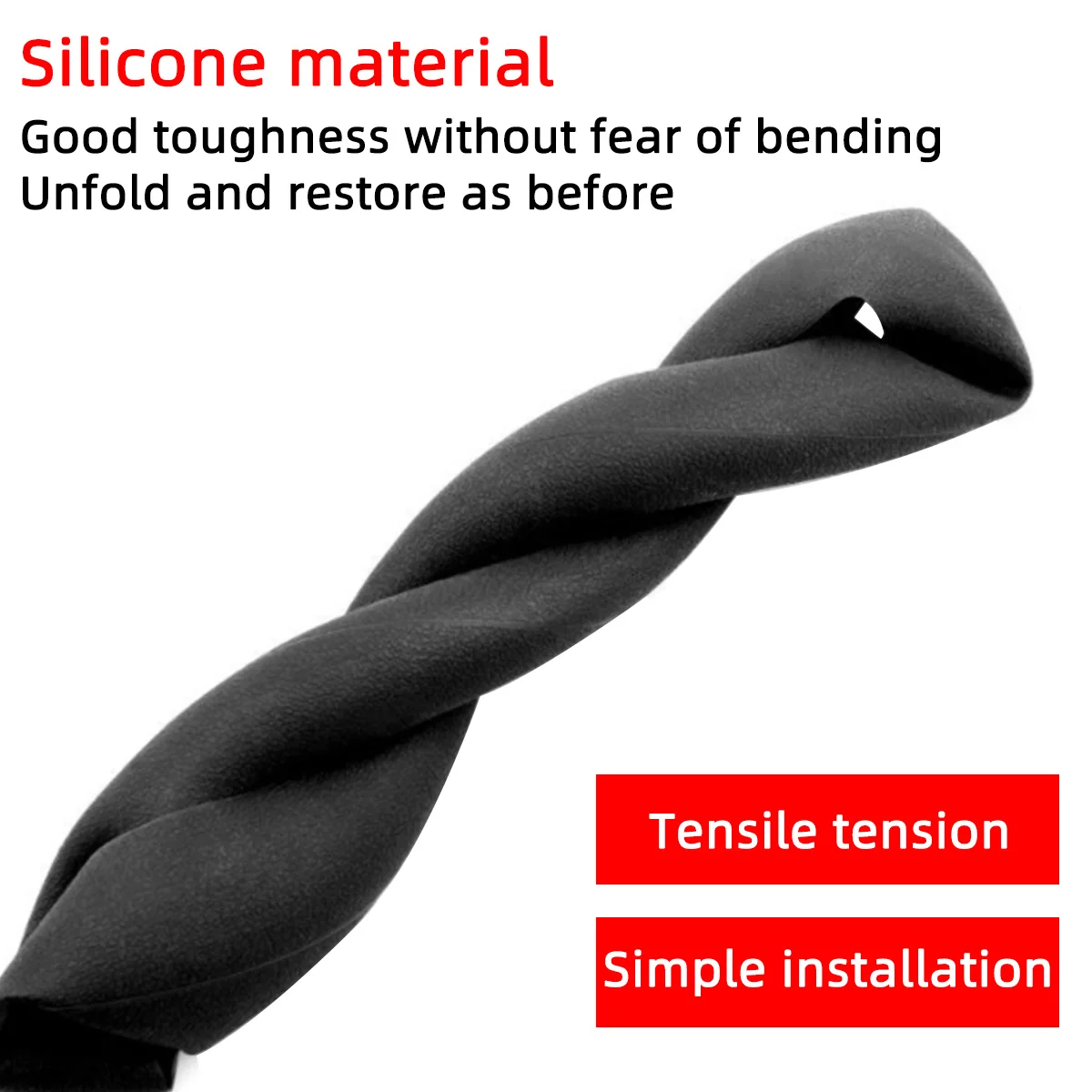 General Motors Silicone Steering Wheel Cover Protective Cover Soft Elastic Color Automotive Decorative Steering Wheel Cover image 4
