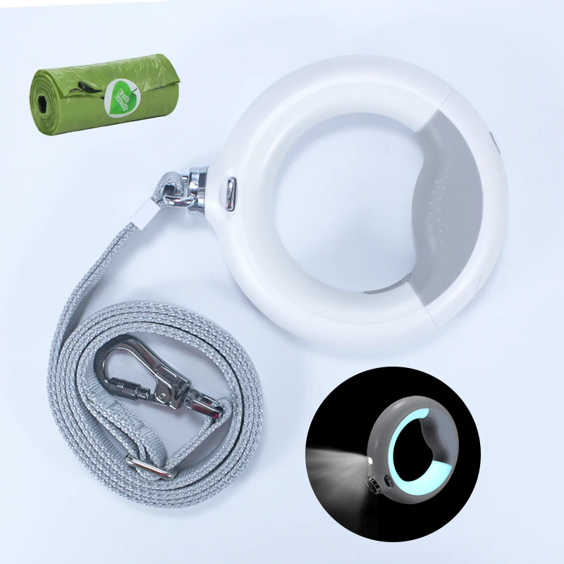 

2022 New Dog Leash LED Retractable Dog Leash Medium and Large Dog Pet Leash Colorful Luminous Dog Leash Pet Supplies