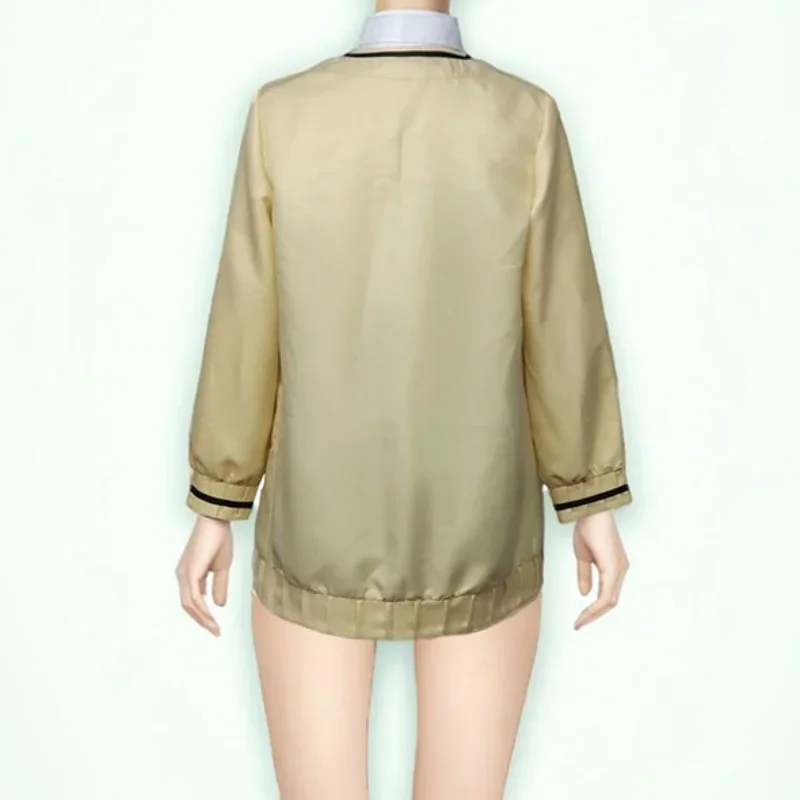 SN60 Anime Game Izayoi Nonomi Cosplay Costume Wig Yellow Coat JK Uniform Plaid Skirt Woman Kawaii Carnival Party Suit1 @ j $