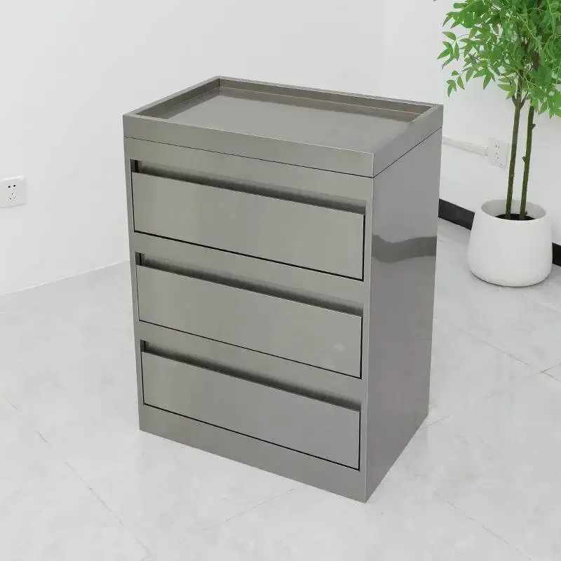 High-end barber shop pull stainless steel tool cabinet hair salon special perm and dyeing cabinet hairdressing shop tool table h