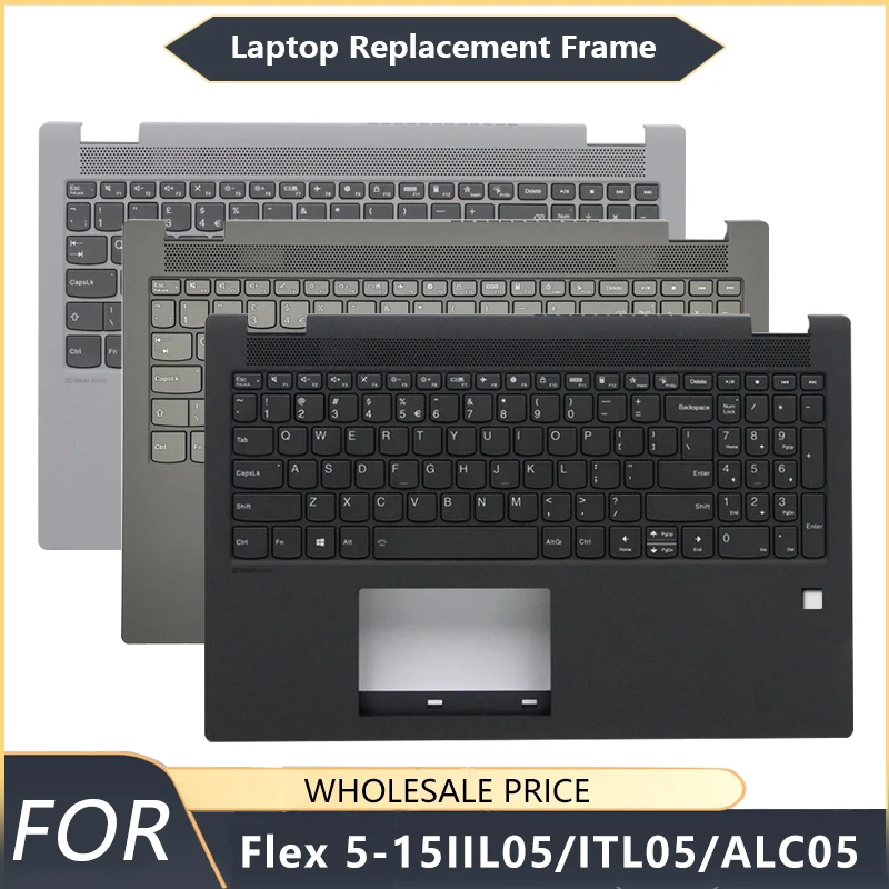For Lenovo Ideapad Flex 5-15ALC05 5-15ARE05 5-15IIL05 5-15ITL05 New US Keyboard Laptop Palmrest Upper Top Case LCD cover