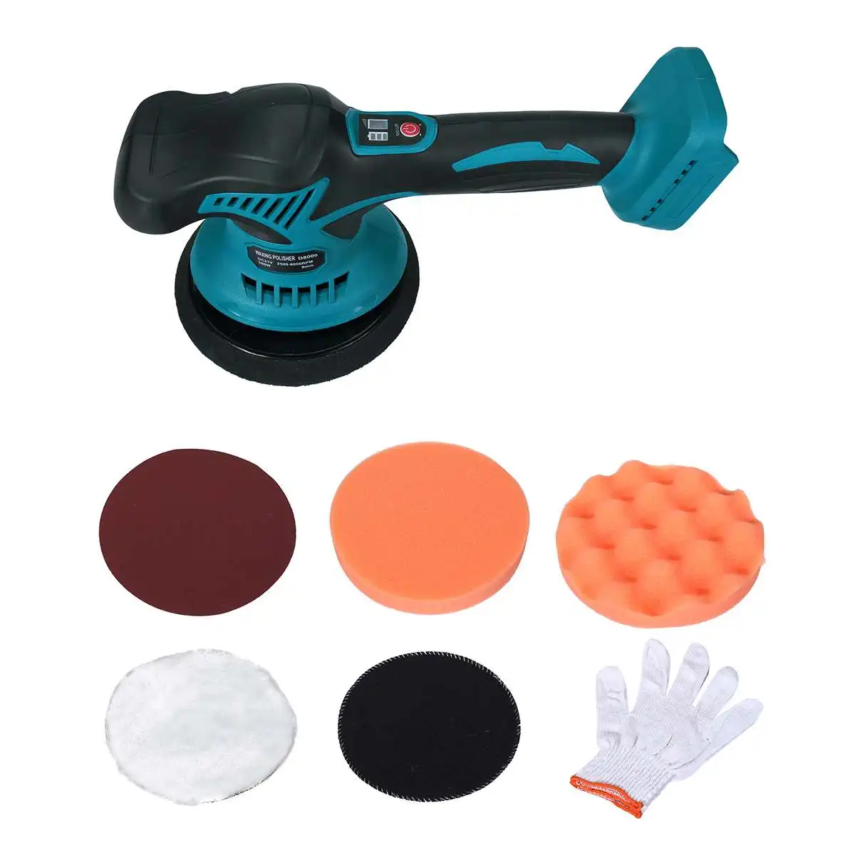 

Cordless Polishing Machine Eccentric Car Polisher Automobile Polishing Waxing Repairing Device Adjustable Speed Sander Polish