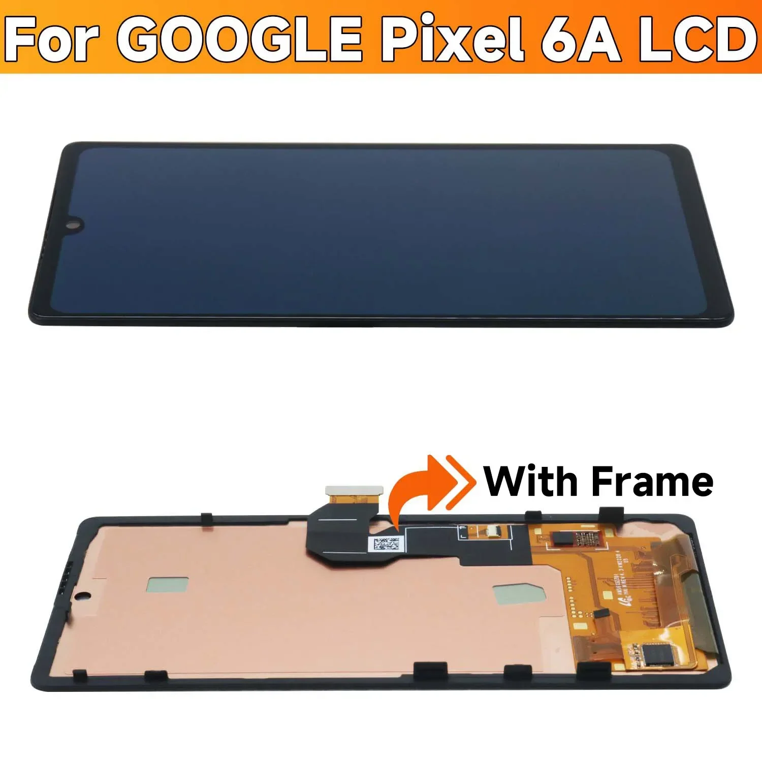 6.1\'\' Super AMOLED For Google Pixel 6A Lcd Display Digital Touch Screen Replacement For Google Pixel 6a GX7AS, GB62Z Screen