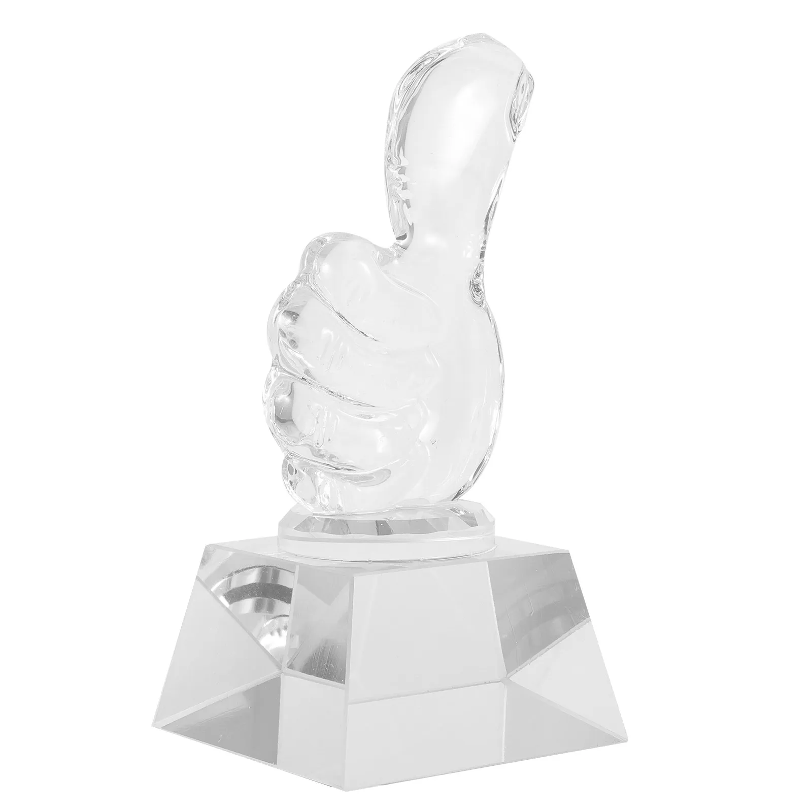 Premium Thumb Shaped Trophy Cup Made of High Quality Crystal Material Ideal for Recess Games Talent Shows Party Competitions
