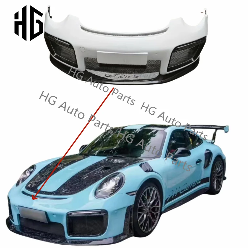 

Upgrade To GT2RS Style Car Front Bumper Spoiler Body Kit For Porsche Carrera 991.1 991.2 Bumper Kit Exterior Parts