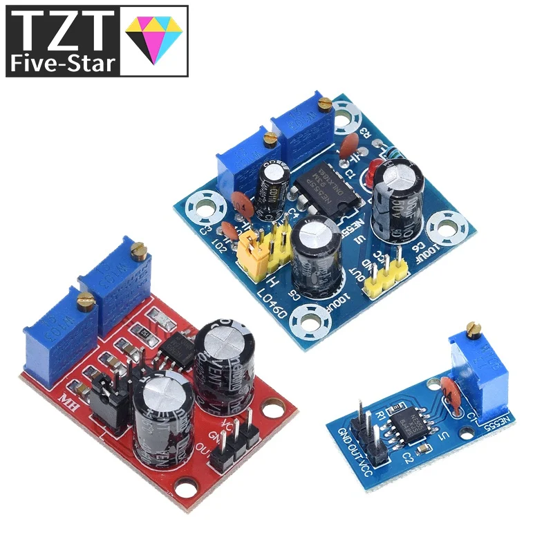 NE555 Pulse Frequency Duty Cycle Adjustable Module Square Wave 5V-12V Signal Generator For Arduino Smart Car