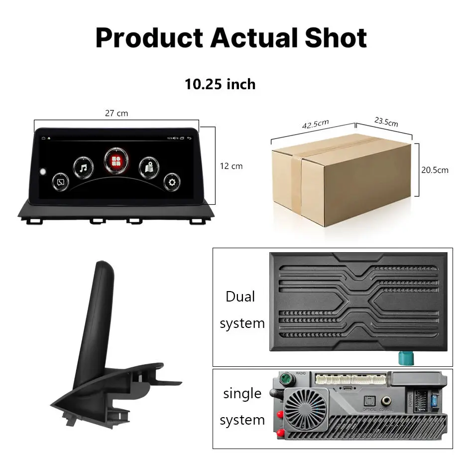 For Mazda 3 carplay 12.3" 2014-2019 QLED  Android 15 1920*720 Octa Core 8+256G  Andriod+OEM system Car Multimedia Player GPS MAP view 5