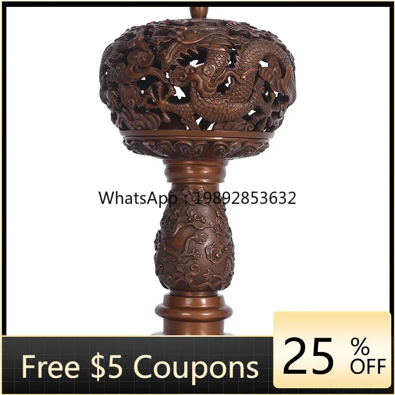 

Copper Antique Yunlong Hat Rack Smoke Burner Home Incense Products Incense Burner Crafts Ornament