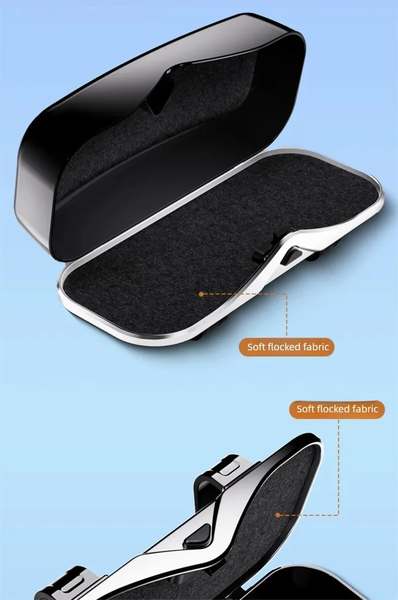 Verhindern Schütteln Auto Gläser Box Tragbare Auto Sonnenbrille Halter Im Auto Fahren Gläser Halter Auto Brillen Fall Sonnenblende – Detail 18