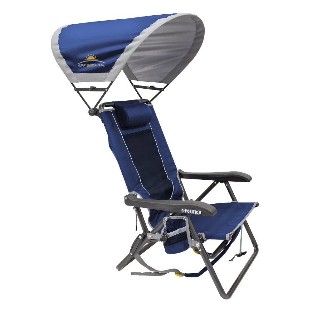 Silla plegable para acampar, muebles de exterior, muebles de Patio, sillas de playa, comodidad sedentaria, estética moderna, color azul