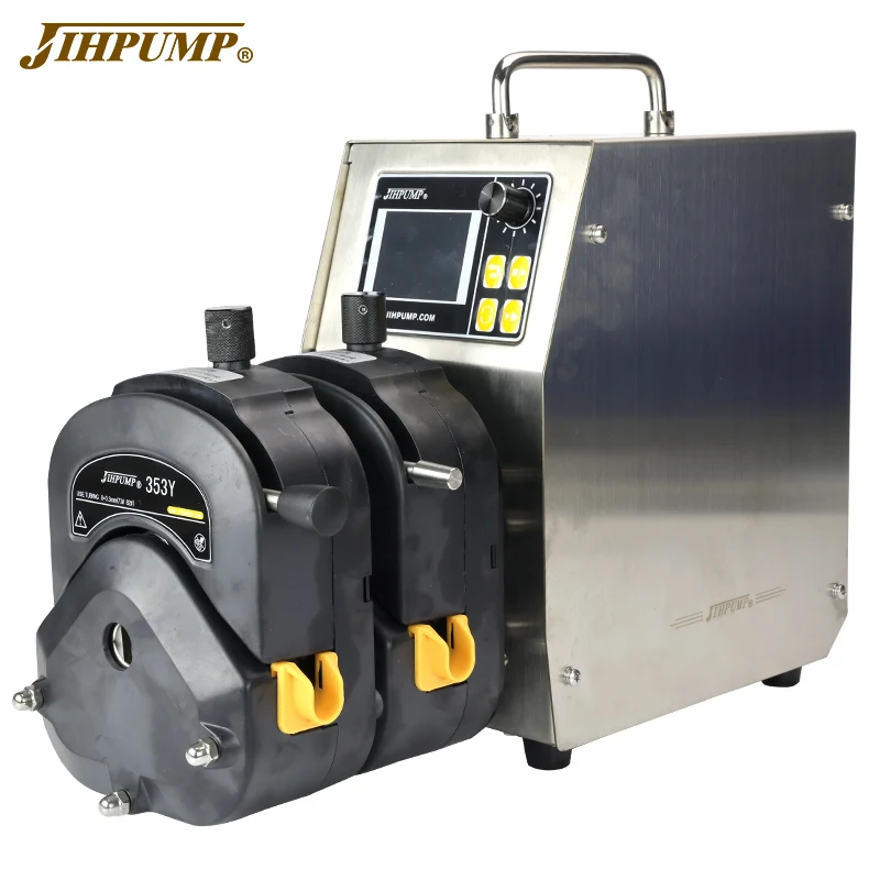 

JIHPUMP AC 100V-240V High Large Flow Industrial Viscous Liquid 13.2L/min Filling Machine Digital Peristaltic Pump