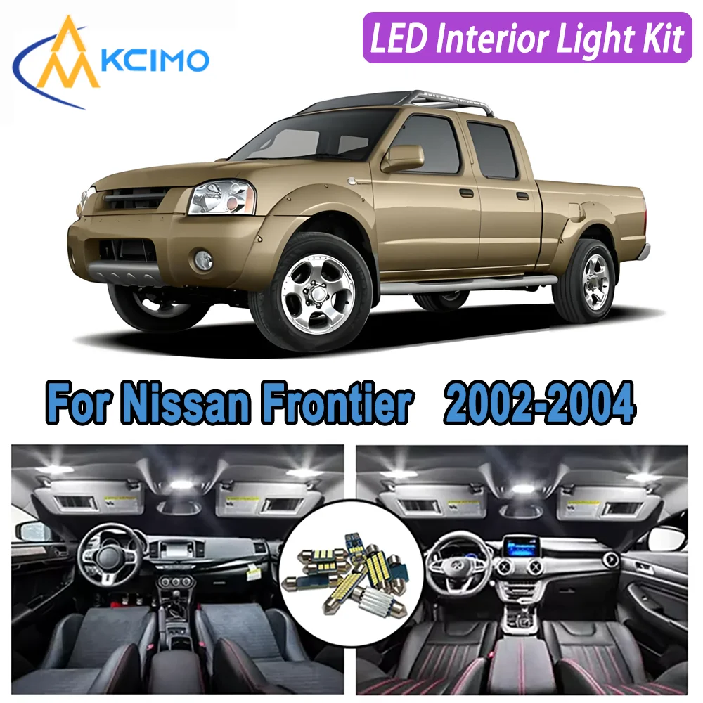 

Kcimo LED For Nissan Frontier (2002-2004) Premium Bright LED Interior Dome Map Trunk Light Kit Car Led Canbus Lamps New Car LED
