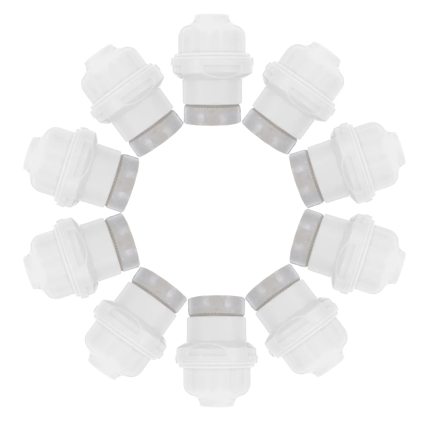

10Pcs Heat Resistant Hanging Light Socket Lamp Holder for Ceiling Pendant Fixtures Strong Stable Workmanship Home Bar Coffee