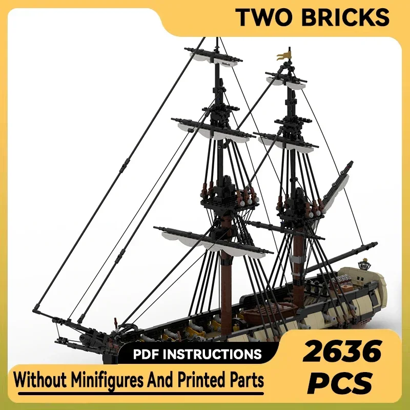 Moc Building Bricks Military Model British HMS Romulus Bomb Ketch Boat Technology Blocks Gifts Christmas Toys DIY Sets Assembly