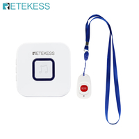 Retekess TH101 Wireless Caregiver Pager with SOS Call Button Nurse Call Alert System for Elderly Home Safety Patient Help