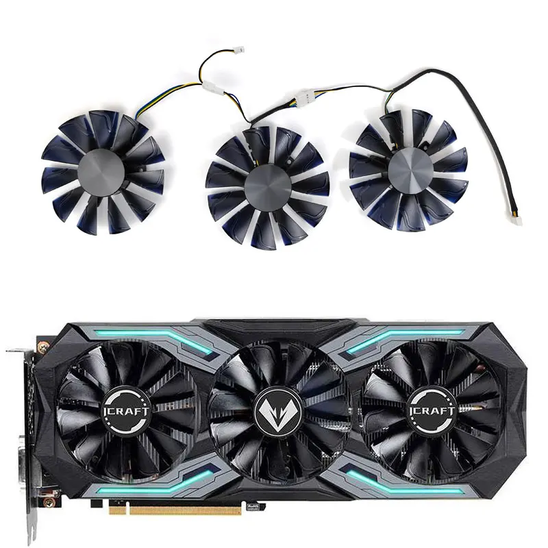 NEW 85MM 4PIN GeForce RTX 2060 iCraft GPU Cooling Fan for MAXSUN GTX 1660 SUPER iCraft RTX2060 SUPER iCraft Cooling