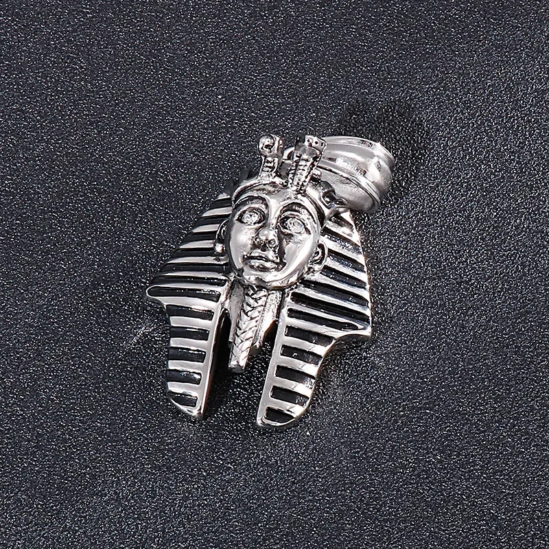 Pyramid stainless steel  pendant Titanium steel golden mummies ancient Egyptian queen pendant