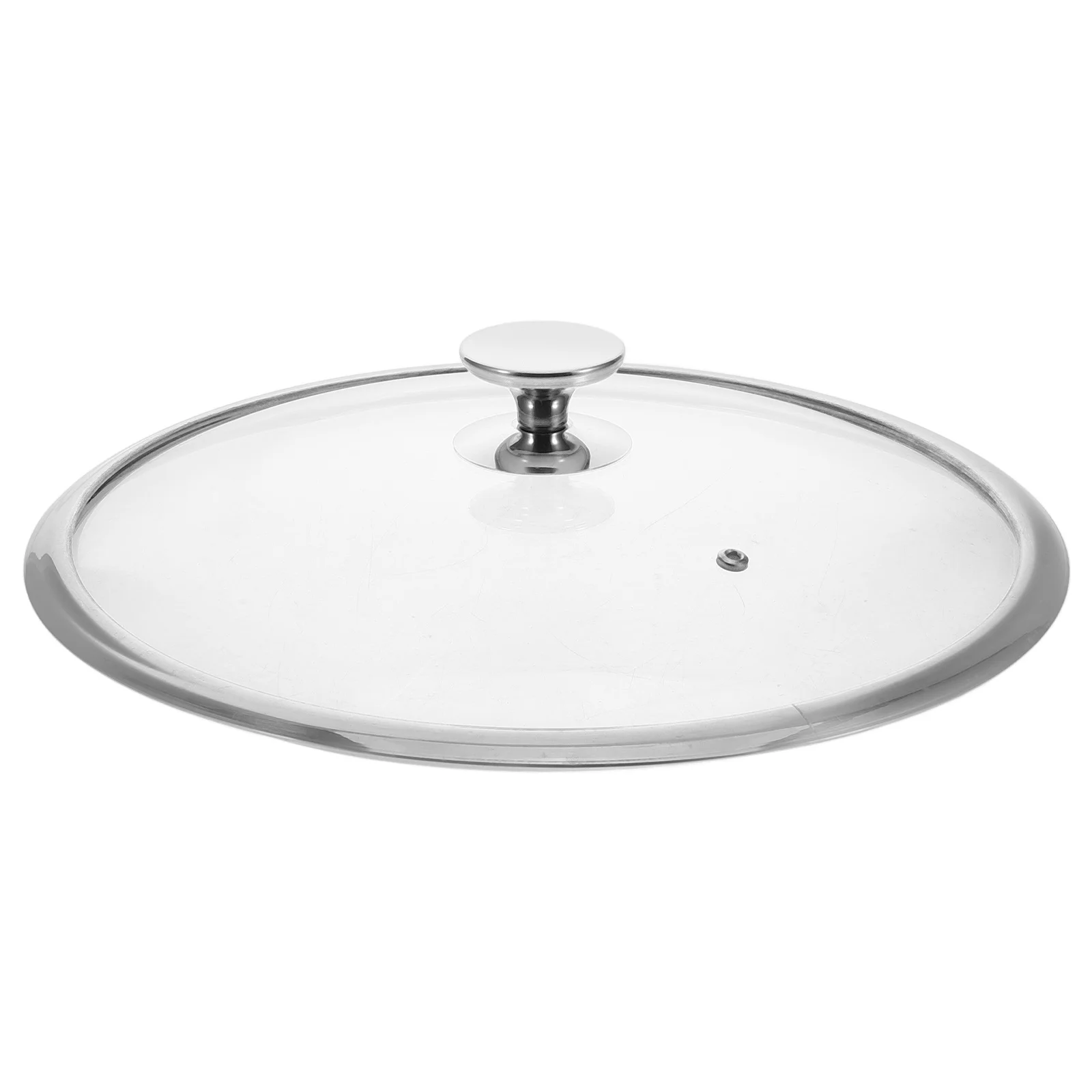 

1pcs Universal Tempered Glass Pan 34Cm For Woks Saucepans Skillets Stainless Cooking Cover Splatter Screen