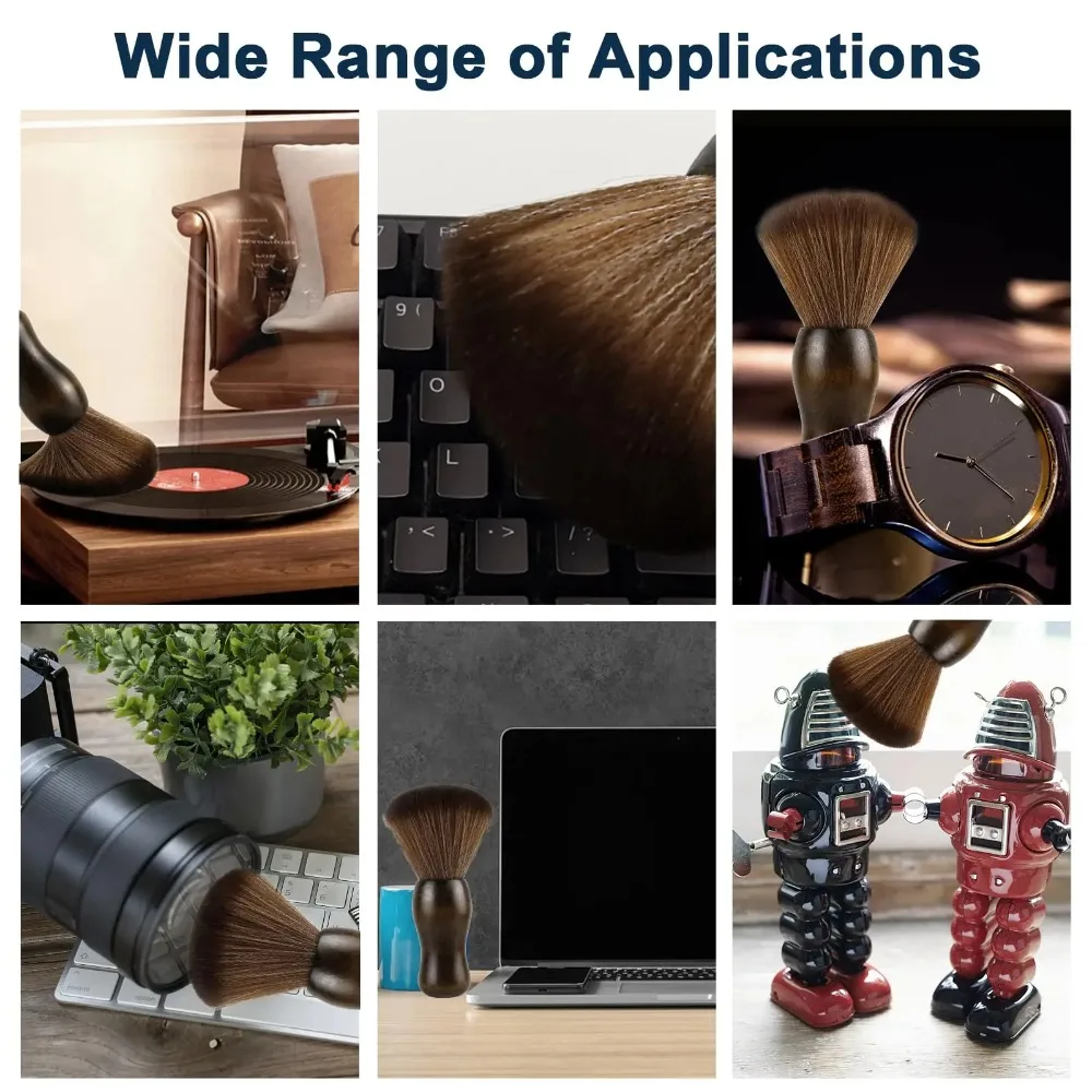New Anti-Static Vinyl Record Cleaner Bristles Records Vinyl Dust Cleaning Brush Multifunction Carbon Fiber Vinyl Albums Cleaning
