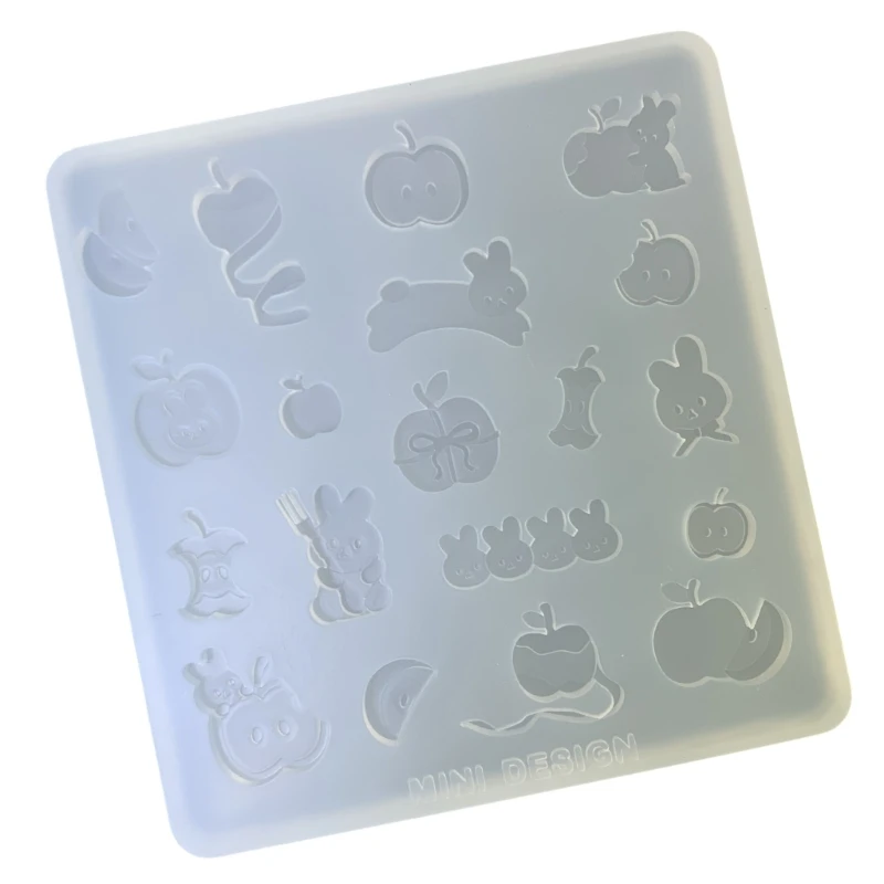 Y1UB Silicone Fruit Themed Chocolate Mold Handmade Jewelry Accessories Mould Versatile Candy and Chocolate Baking Tools