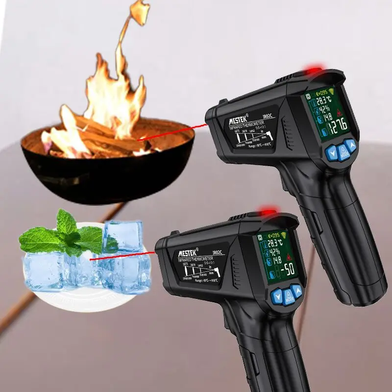 Termometer Digital Inframerah Luar Ruangan Termometer Thermal Imager Termometer Laser Pirometer Higrometer Termostat Termometro