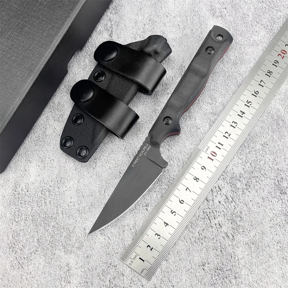 

TOPS Fixed Blade Knife with Sheath, Full Tang 8Cr13Mov Steel Blade, G10 Handle, Outdoor EDC Camping Knife Hunting Knife, Gift