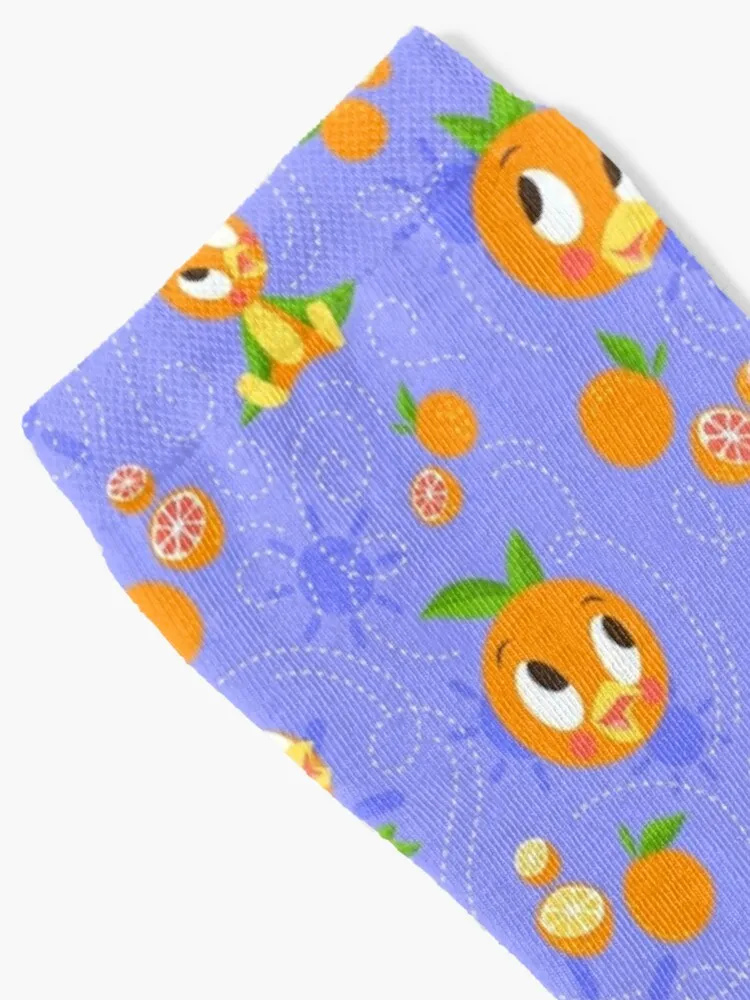 Orange Bird Passholder Logo (periwinkle) Socks FASHION loose Socks Male Women's