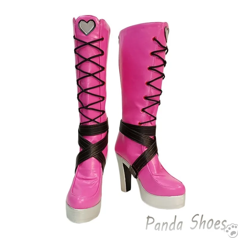 Monster High Draculaura Cosplay Shoes Anime Game Cos Long Boots Comic Cosplay Costume Prop Shoes for Con Halloween Party