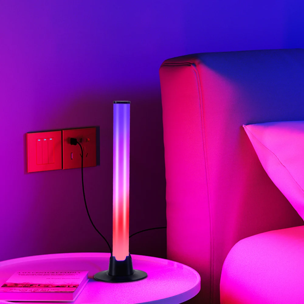 Bluetooth Desktop Atmosphere Light Voice Control Pickup Rhythm Light Music Lamp LED Light RGB Colorful Night Light
