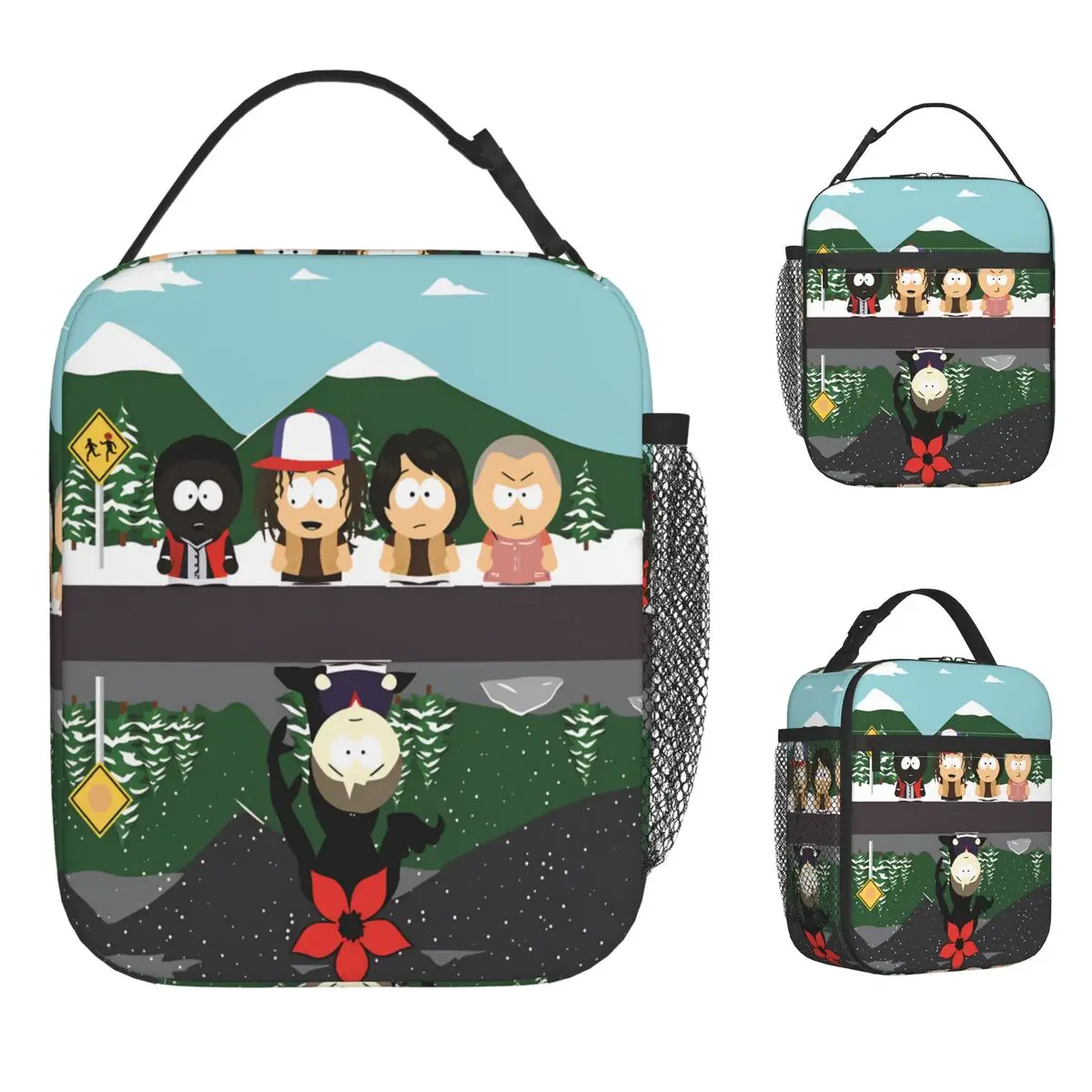 Stranger South Parks Lunch Bag Cute Lunch Box For Girls School Convenient Cooler Bag Waterproof Print Tote Food Bags