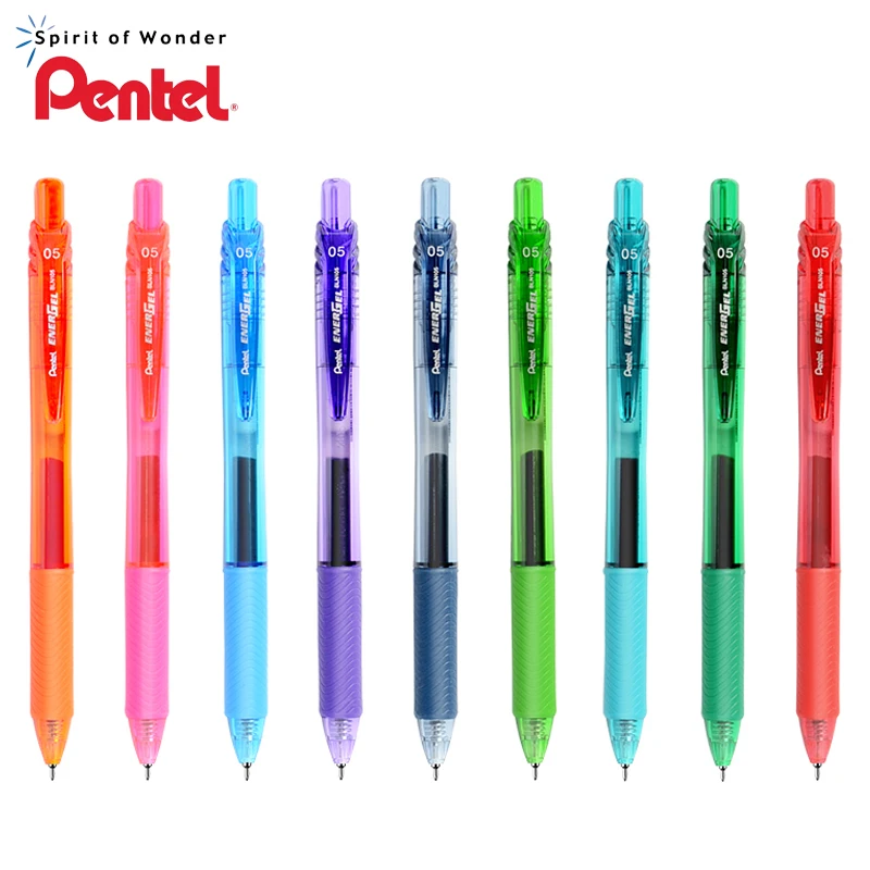 1Pcs Pentel EnerGel Liquid Gel Pen BLN105 0.5mm Quick Drying Pen Press Rollerball Metal Needle Tip Japan School Stationery