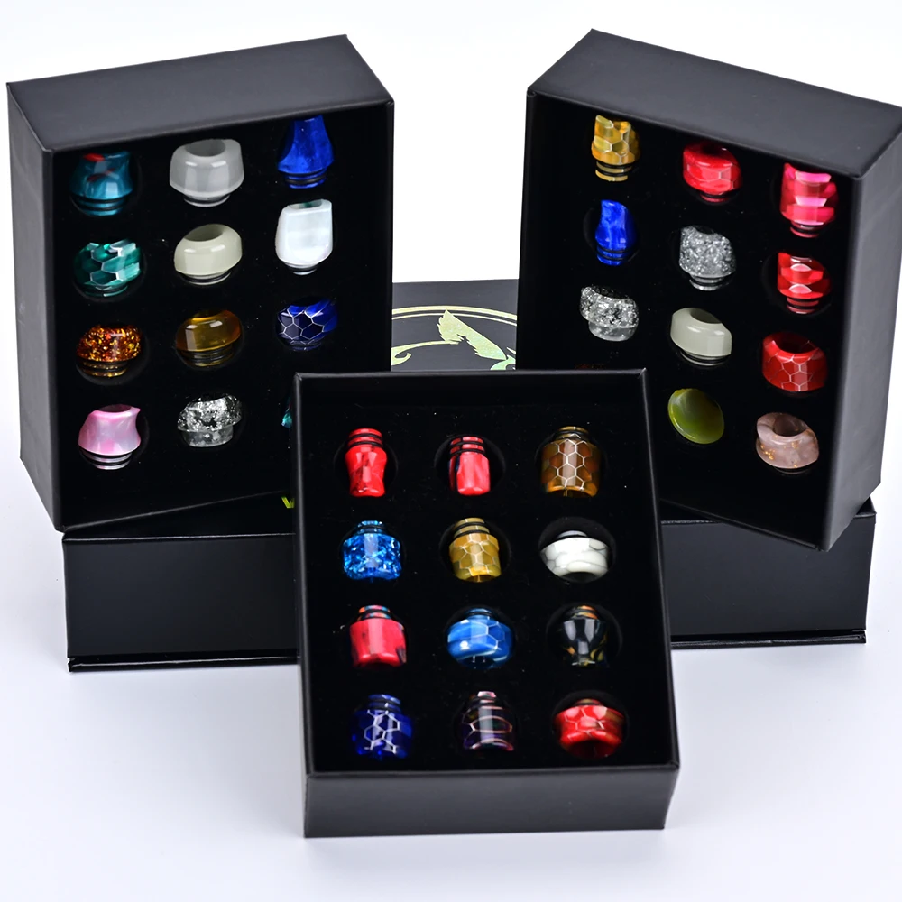 12 قطعة 810 طرف بالتنقيط 510 طرف بالتنقيط vape بالتنقيط لخزان vape atomizer mtl rta rda rdta
