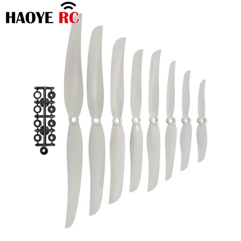 Пропеллер Haoye с 2 лопастями, 10 шт., 5030, 6030, 7035, 8040, 8060, 9050, 1060, 1160, высокоскоростной привод, профессиональный цвет, белый, аксессуары для радиоуправляемых моделей