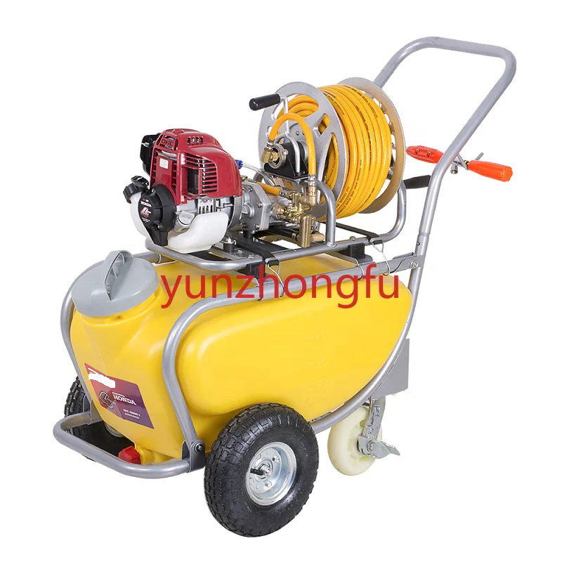 Trolley model agriculture 60l 50l petrol engine 4 stroke power garden sprayer