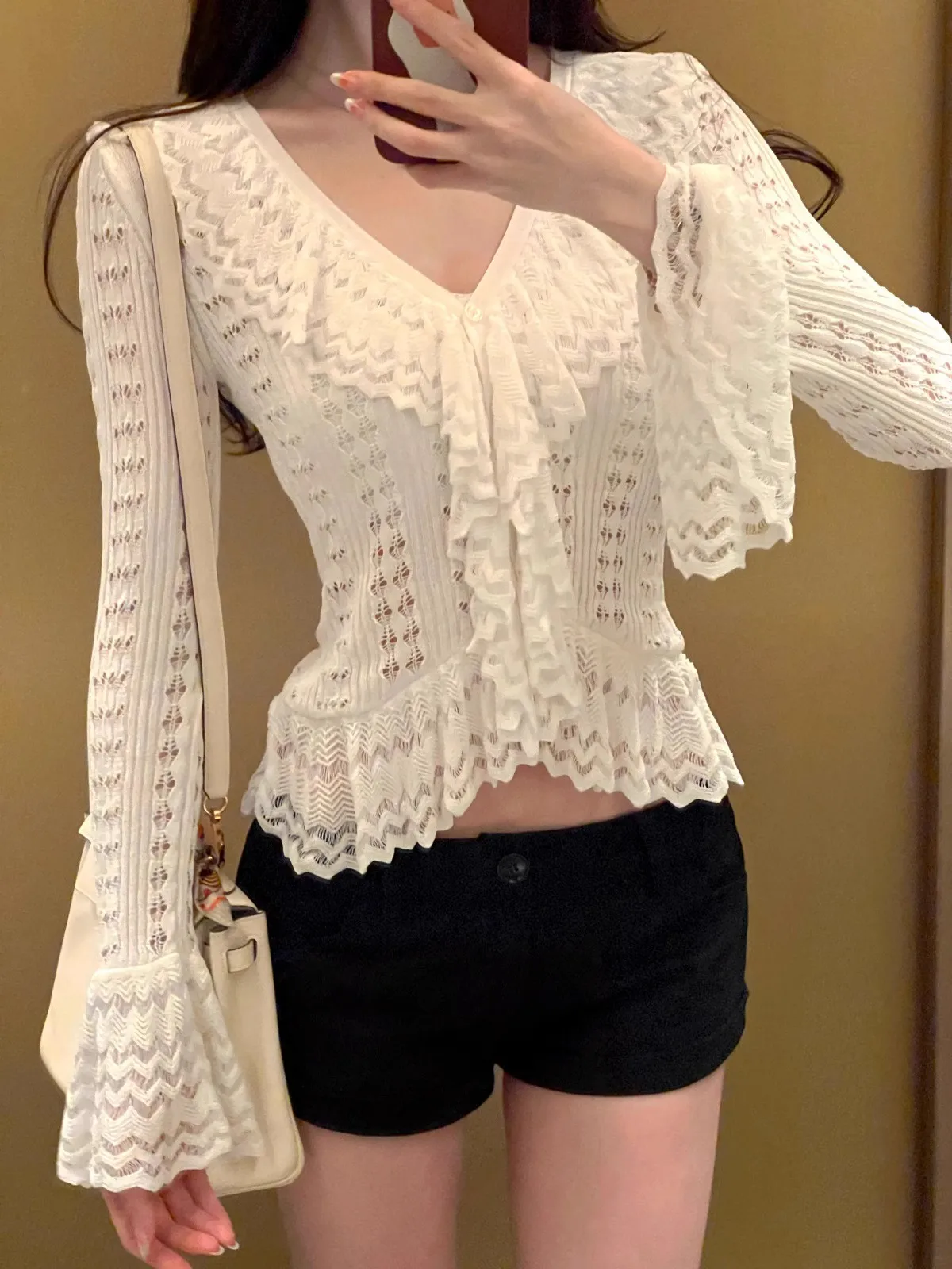 

Low Waist Basic Sle Bla orts Women's Faion Leg Lengthening Cotton Blend Stretchy orts Versatile Summer Pants