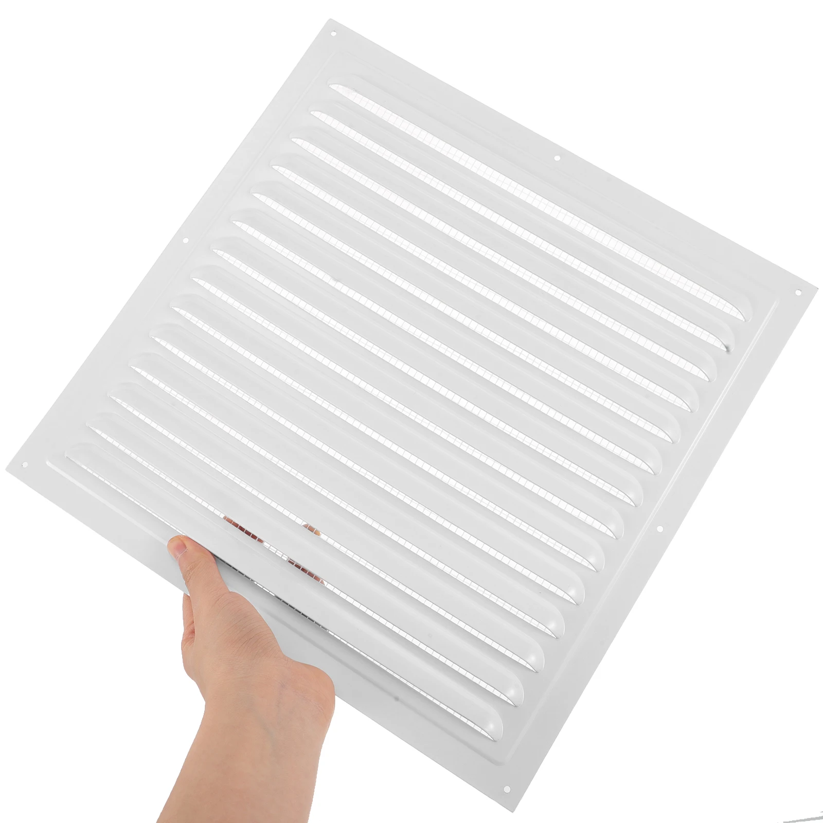 2 Pcs 300x300mm Ventilation Outlet Aluminum Alloy Wall Exhaust Grille Cover Air Conditioner Duct Louvered Design Easy