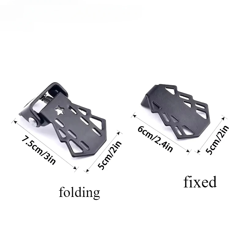 1 Pair Universal Bicycle Rear Pedals Mountain Bike Rear Wheel Fixed or Folding Style Pedals Cycling Thickened Footrests Pedals