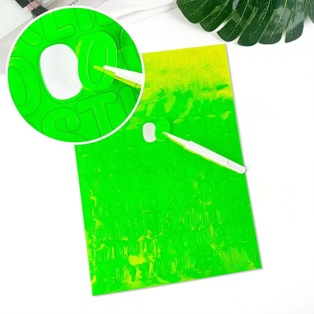 Lustige bunte Laser-Buchstaben-Aufkleber, wasserdicht, englische Buchstaben, Vinyl-Aufkleber, digitale DIY-Dekoration, Zahlenaufkleber, Tasse