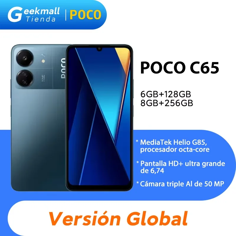 Global Version POCO C65 MediaTek Helio G85 6.74