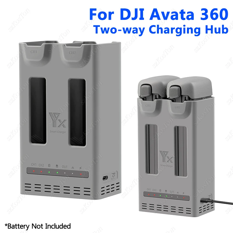 Two-way Fast Charging Hub Battery Intelligent Charger For DJI AVATA 360 Drone Charging Butler Power Bank Accessories